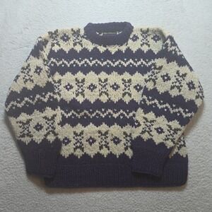 Alpaca Connection Sweater 100% Virgin Wool Pullover Unisex Alpaca Size‎ XL